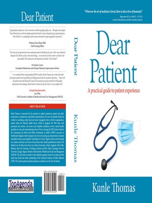 cover image of Dear Patient